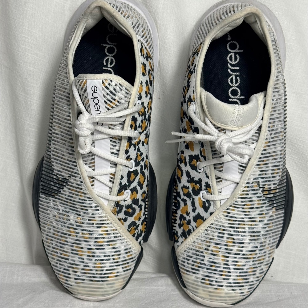 Nike Air Zoom SuperRep 2 Size 8 White Leopard Prt HIIT Training Shoes CU5925-177